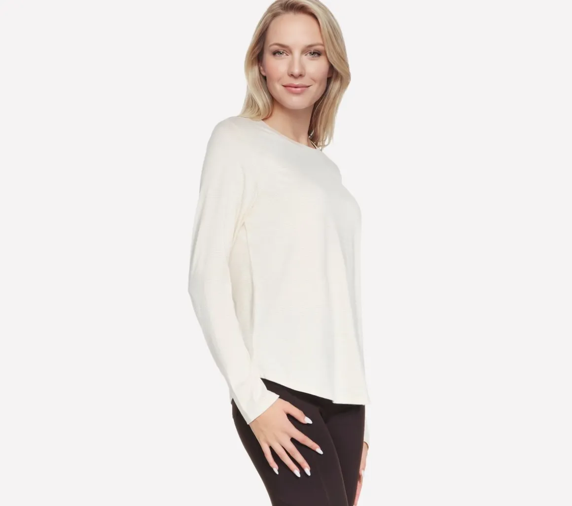 GO DRI Swift Stripe Long Sleeve Crew