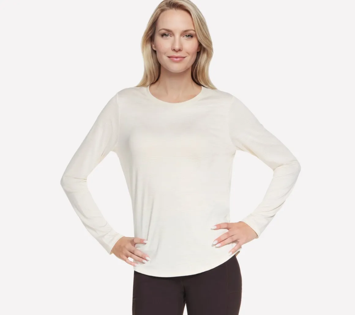 GO DRI Swift Stripe Long Sleeve Crew