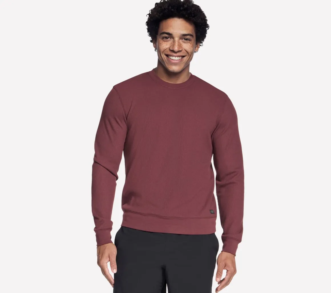 GO KNIT Waffle Ease Crew