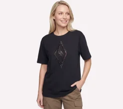 Gold Splatter Diamond Short Sleeve Tee