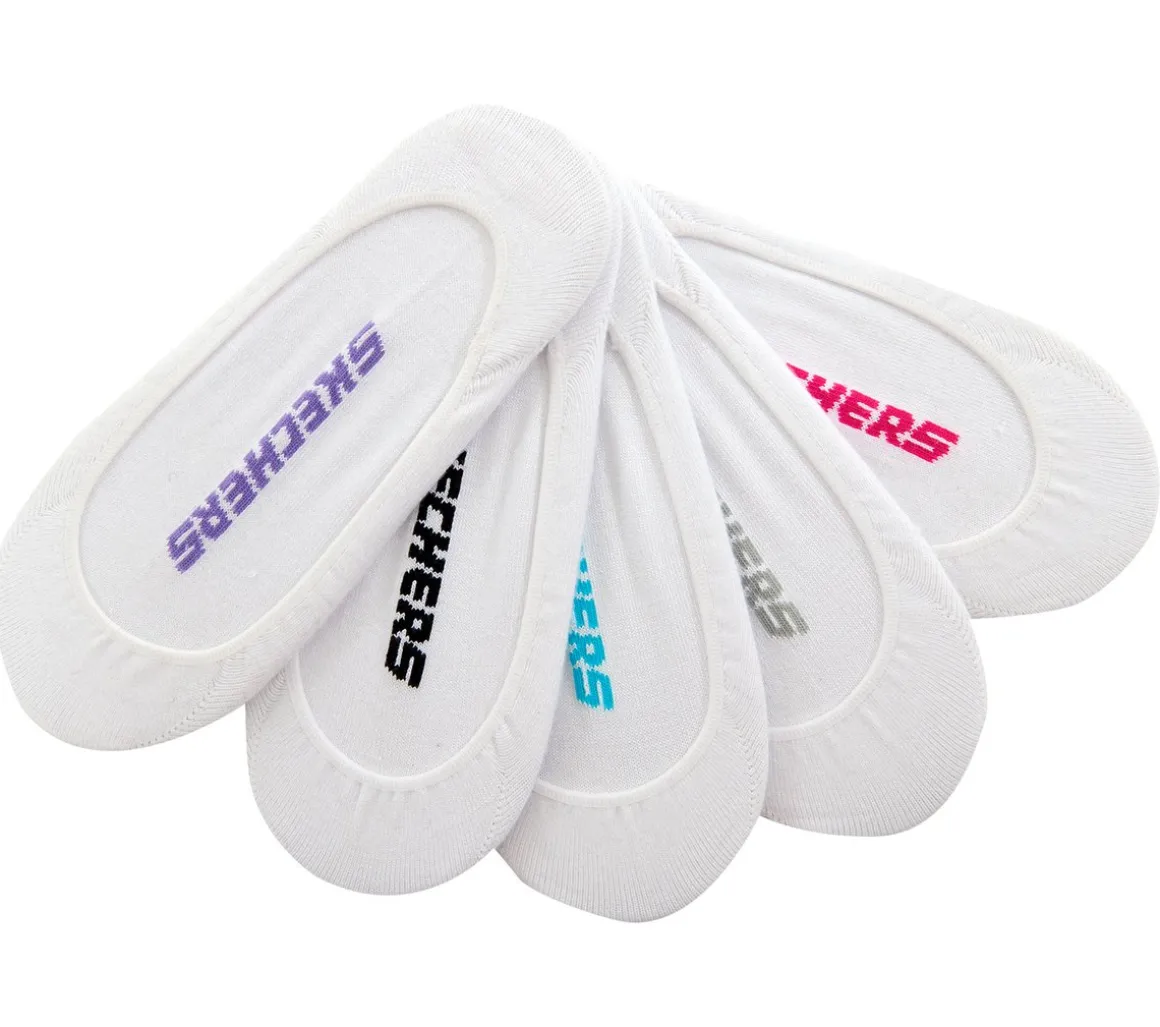 5 Pack Non Terry Solid Liner Socks