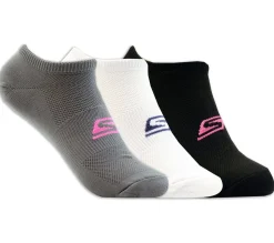 3 Pack No Show Stretch Socks