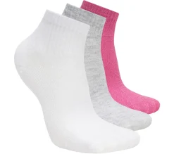 3 Pack Quarter Crew Socks
