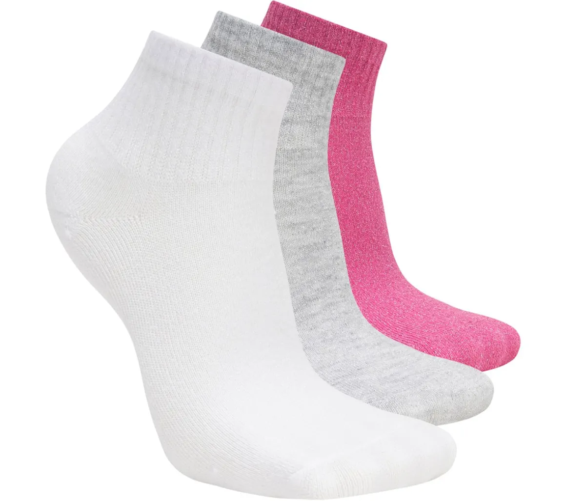 3 Pack Quarter Crew Socks