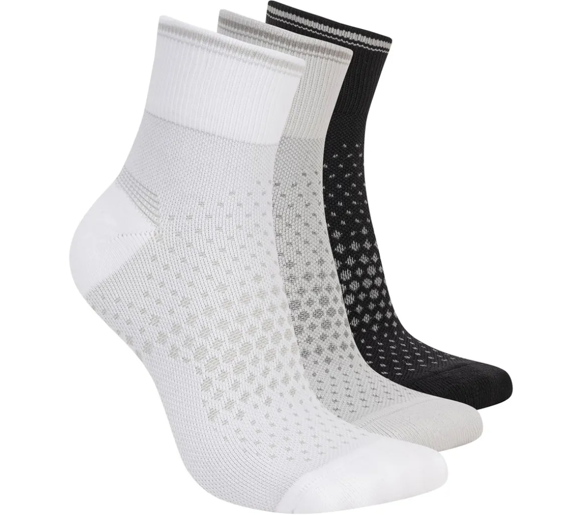 3 Pack Women's Reflective Performance Quarter Socks