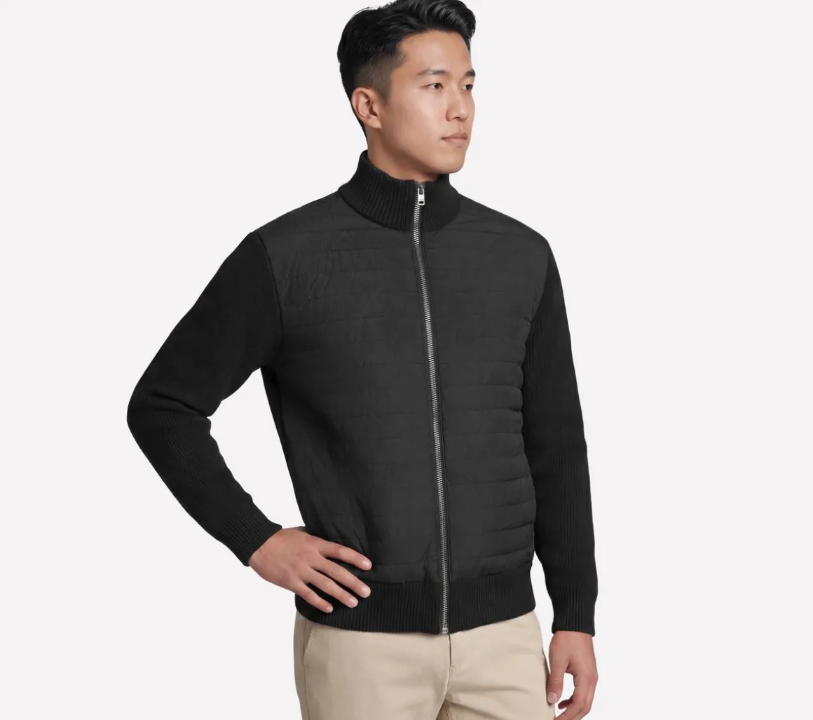 The Hoodless Hoodie Cozy Fit Knit Hybrid Jacket
